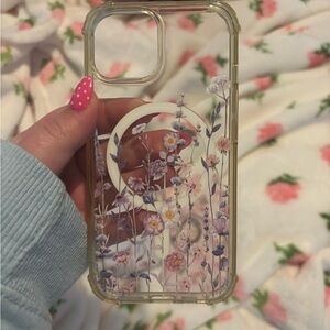 Floral Clear Phone Case